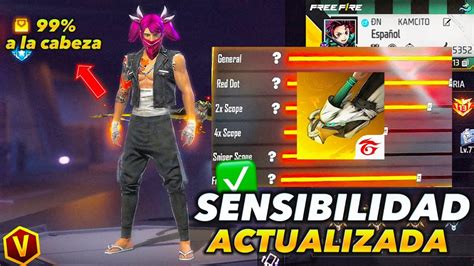 Sensibilidad Free Fire Con Seguimiento A La Cabeza😱 Para Dar Todo Rojo En La Nueva