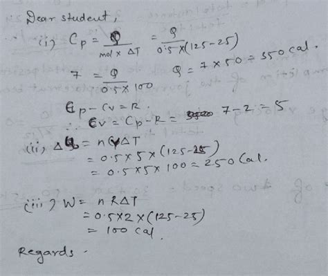 Solve The Following Thermodynamics Question 25 To 125 Chemistry