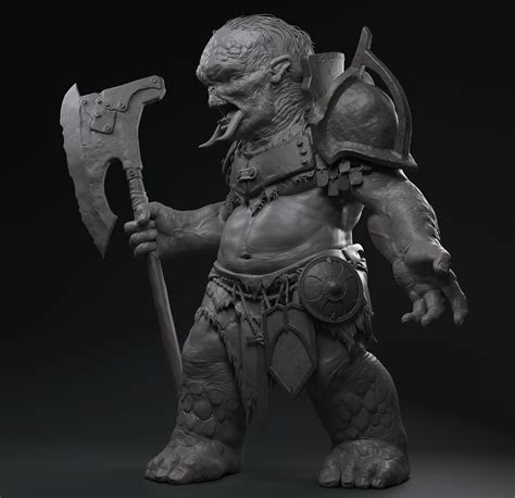 Artstation Ogre Sculpt Timofey Razumov Zooey Deschanel Death Note