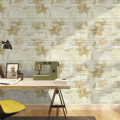 Wholesale Customized Good Quality Pe Wall Panel 3d Brick Wallpaper 3d