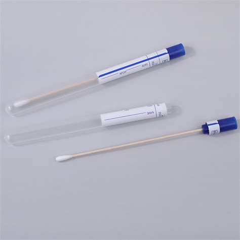 Disposable Specimen Collection Cotton Rayon Steril Sampling Swab Sticks