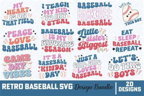 Retro Baseball Svg Design Bundle Graphic By Designhub Creative Fabrica