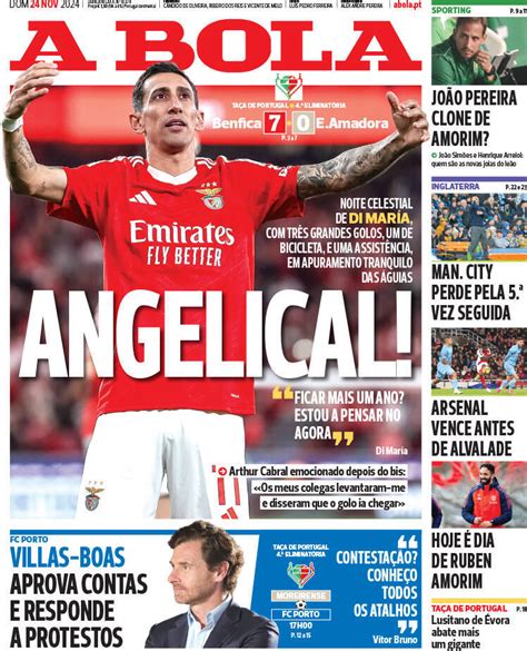 Fora De Jogo Capas A Goleada Do Benfica Di Maria Em Destaque O