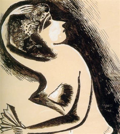 Marc Chagall Nude With A Fan Fecu