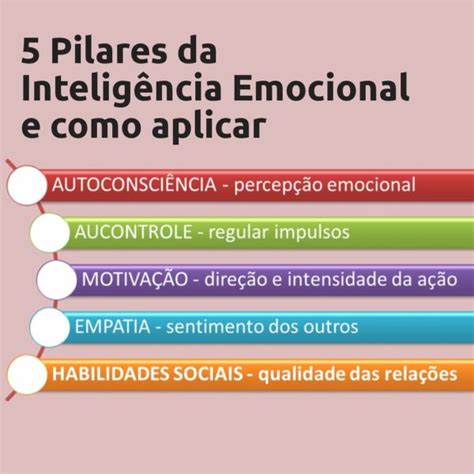 Cinco pilares da Inteligência Emocional por Daniel Goleman