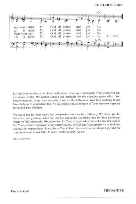 Hymns For A Pilgrim People A Congregational Hymnal 14 Sing Praise To God Who Reigns Above