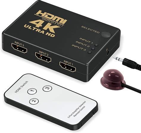 Buy Hdmi Switch 4kgana Intelligent 3 Port Hdmi Switchersplitter