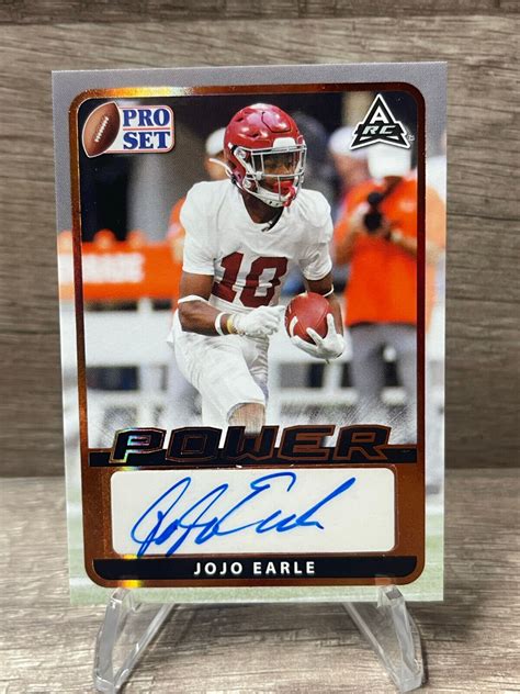 Pro Set Power Autographs Silver Ba Je Jojo Earle Auto Tc Ebay