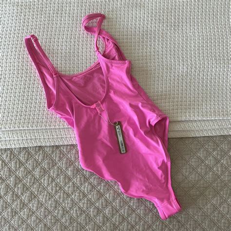 Skims Scoopneck One Piece Color Taffy Size Depop