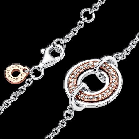 Браслет Pandora Signature двоколірний з паве 582741C01 купити в Києві ≡ ...