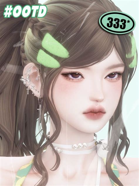 【333】hairy Hairpin Patreon Sims Sims 4 Anime Sims Hair