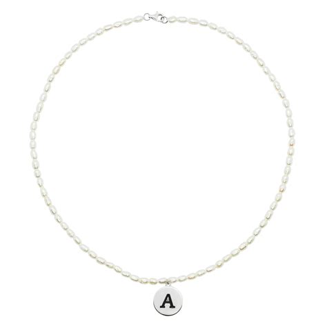 Колье с буквой А