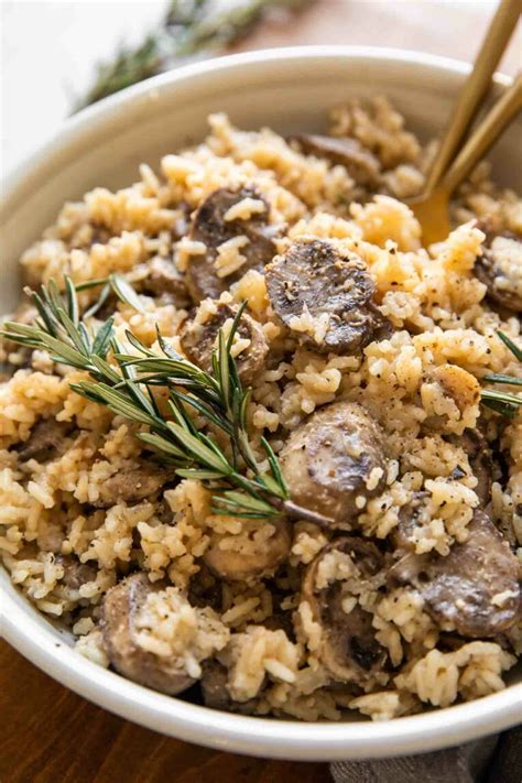 Rosemary Mushroom Rice Pilaf Jar Of Lemons