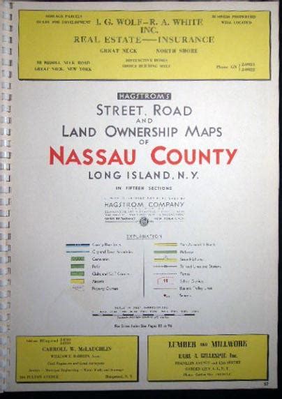 Hagstrom S Atlas Of Queens And Nassau Counties Long Island N Y And Road Map Of Long Island