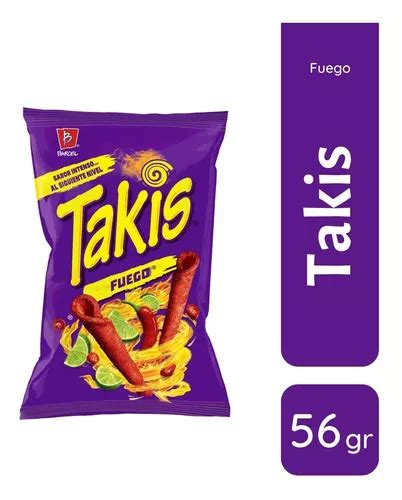 Takis Fuego Barcel 56gr Botana De Maiz Sabor Chile Y Limón En Venta En