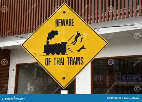 Train Danger Sign Stock Photo Image Of Communication 248980482