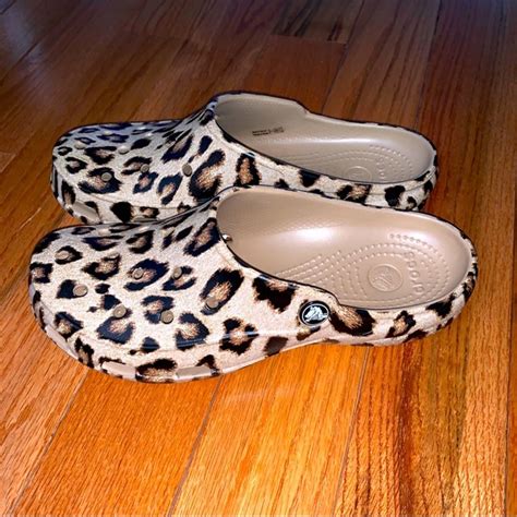 CROCS Shoes Womens Crocs Freesail Leopard Clog Poshmark