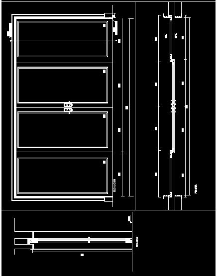 Puerta Corrediza En Autocad Librer A Cad