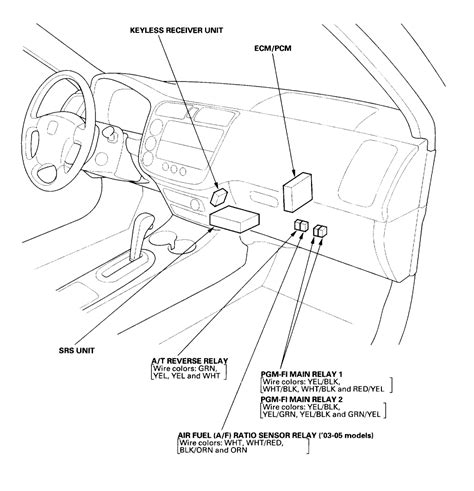 1997 Honda Civic Main Relay Wiring Diagram