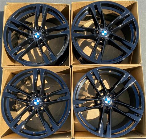 20 Bmw 650i 640i Factory Oem Wheels Gloss Black Rims 6 Series