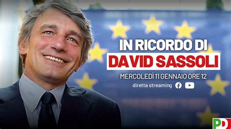 Partito Democratico On Twitter In Ricordo Di David Sassoli