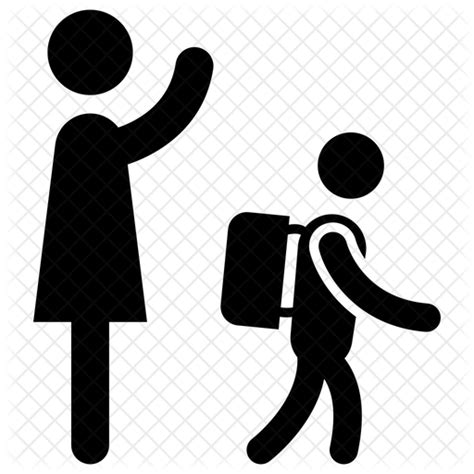 Going To School Icon Download In Glyph Style