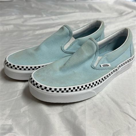 Vans Shoes Vans Womens Classic Slip On Check Fixing Shoes Size 85 Poshmark