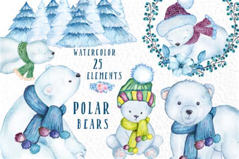 Watercolor Winter Animals Graphic by vivastarkids · Creative Fabrica