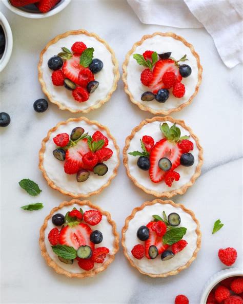 Vegan Mini Fruit Tarts with Custard - The Banana Diaries