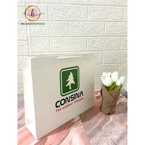 Jual Paper Bag CONSINA Paper Bag Pembungkus Kado Ready Stock