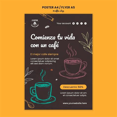 Free PSD Coffee Shop Poster Template