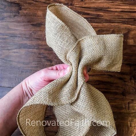 burlap bow tutorial renovated faith