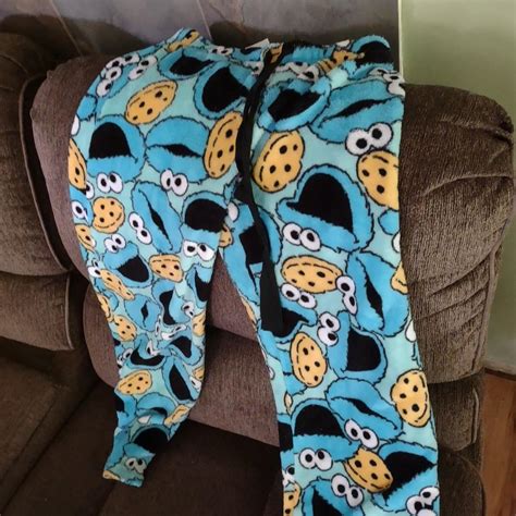 Adorable cookie monster pajama pants super soft.... - Depop