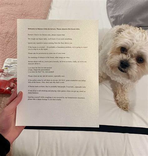 Strict apartment rules (staying with a friend while on a medical