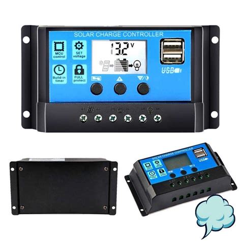 Jual Solar Charge Controller Pwm Automatic Recognize 12v 24v Portable 20a 40a 30a Panel Surya