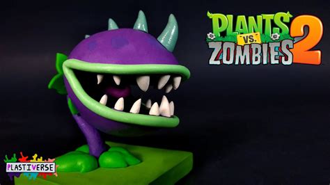 Cómo Hacer a la Planta Carnívora de PvZ 2 de Plastilina Clay DIY