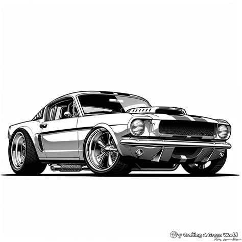 Hot Rod Coloring Pages Free Printable
