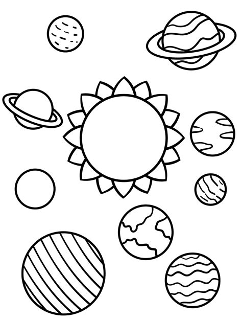 39 Pagine Da Colorare Del Sistema Solare ColoringPagesOnly