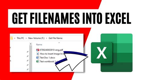 How To Get The List Of File Names In A Folder In Excel Without Vba