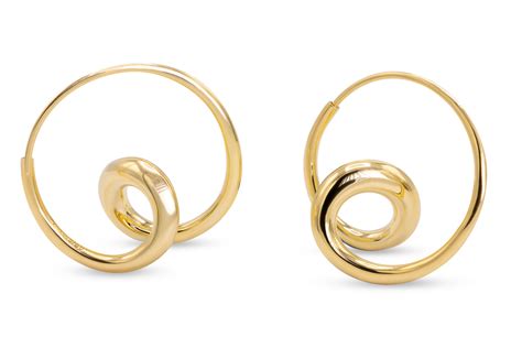 18K Yellow Gold Small Single Loop Earrings – Elleard Heffern Fine Jewelers