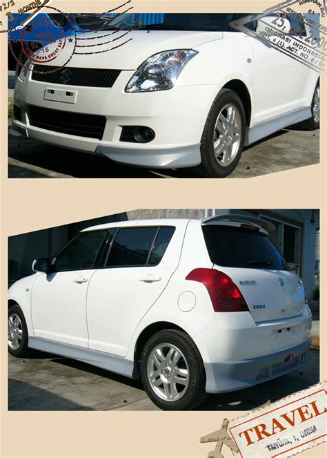 Suzuki Swift Robotic Bodykit Body Kit Front Side Rear Skirt Lip