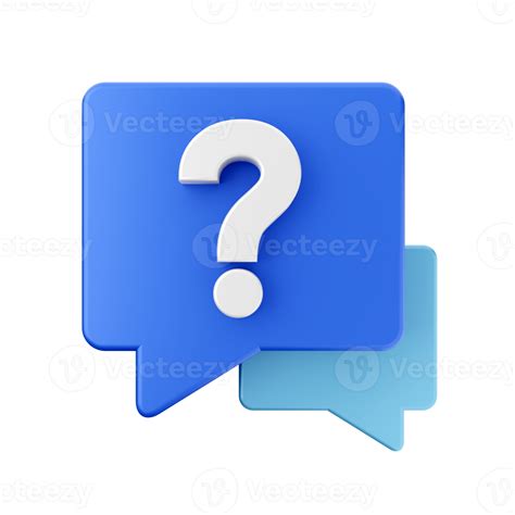 3d Frequently Asked Questions Icon Illustration Render 22352345 Png