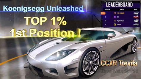 Top St Position Koenigsegg Unleashed Trevita Ccxr Asphalt New