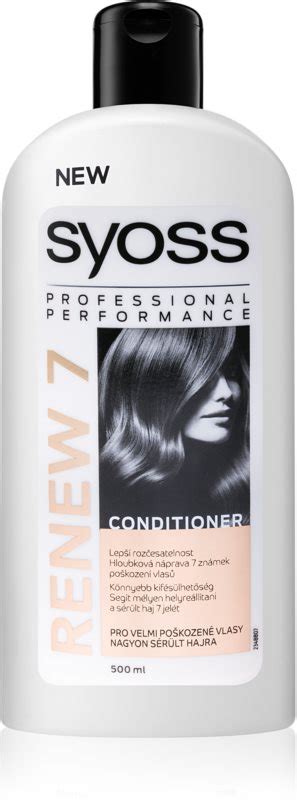 Syoss Renew Complete Repair Apr S Shampoing Pour Cheveux Ab M S