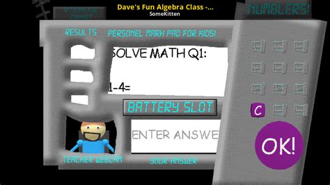 Dave S Fun Algebra Class Remade Sprites [baldi S Basics] [works In Progress]