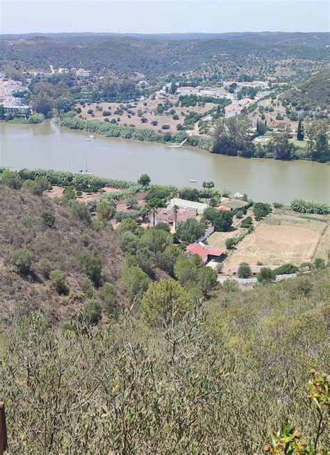 Crossing The Guadiana River In Algarve From Spain To Portugal On A Zipline