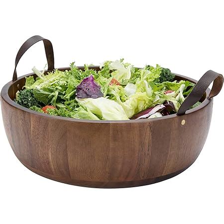 Amazon Shanik Acacia Wooden Salad Bowl Perfect For Serving