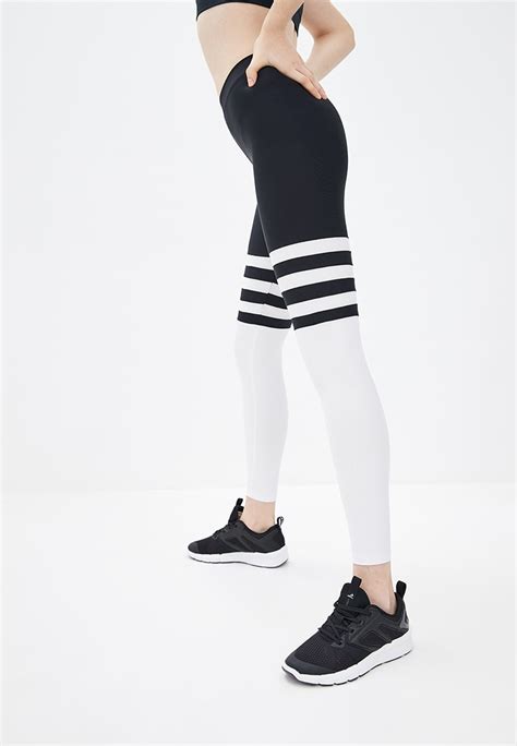 Лосины для спорта и йоги Omnia Wear Erinyes черно-белые | FitLook