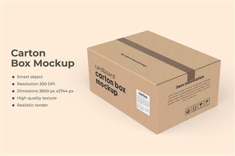 Rectangle Carton Box Mockup Graphic By Ram Studio · Creative Fabrica