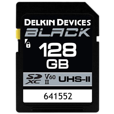 Delkin Gb Black Uhs Ii Rugged Sdxc Memory Card V